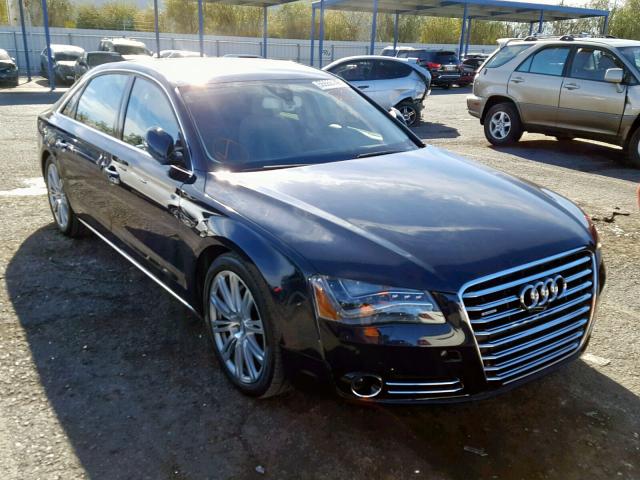 WAURMAFD9EN003238 - 2014 AUDI A8 L TDI BLUE photo 1