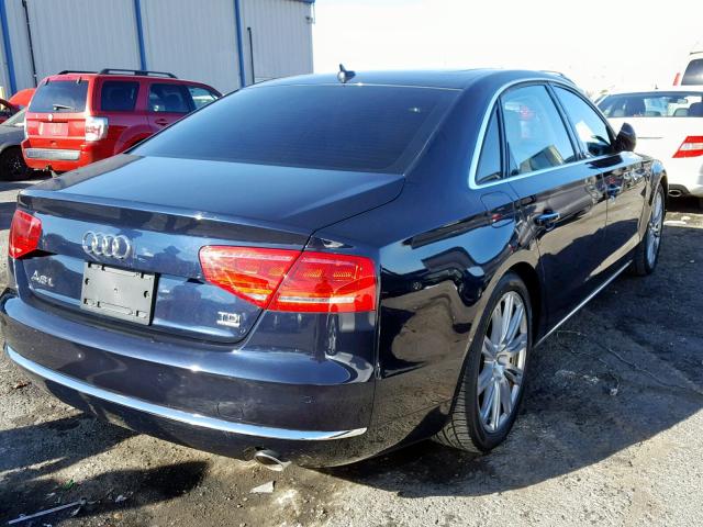 WAURMAFD9EN003238 - 2014 AUDI A8 L TDI BLUE photo 4