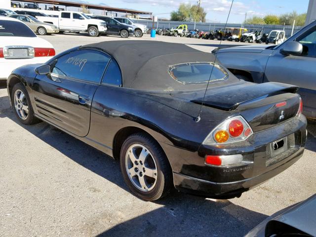 4A3AE45G23E062300 - 2003 MITSUBISHI ECLIPSE SP BLACK photo 3