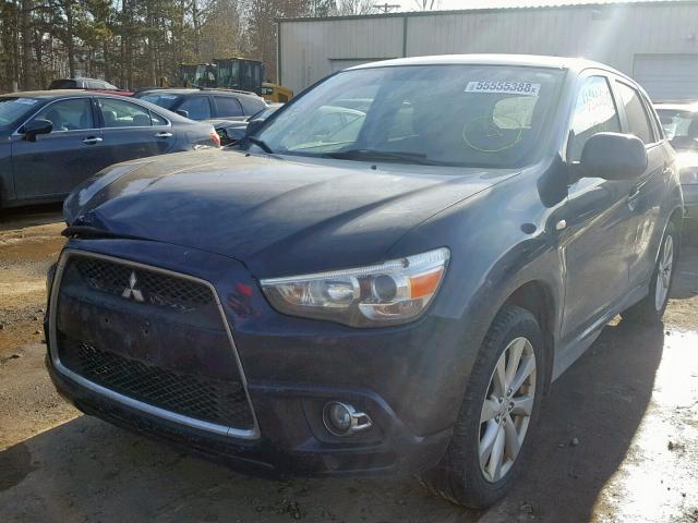 JA4AR4AU4CZ001827 - 2012 MITSUBISHI OUTLANDER BLUE photo 2