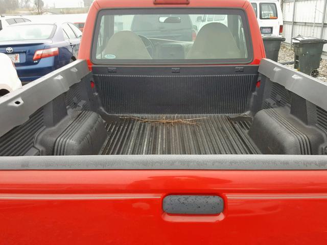 1FTYR10U81PB58502 - 2001 FORD RANGER RED photo 6