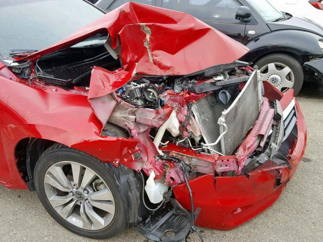 1HGCS1B32BA007891 - 2011 HONDA ACCORD LX- RED photo 9