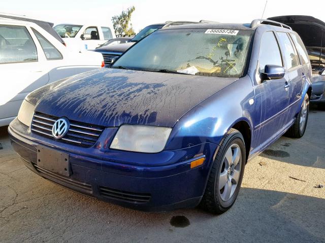 WVWSE61J15W007693 - 2005 VOLKSWAGEN JETTA GLS BLUE photo 2