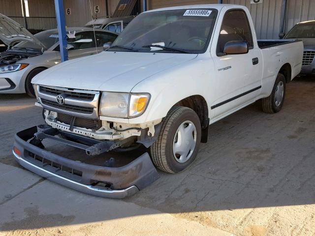 4TANL42N4WZ053183 - 1998 TOYOTA TACOMA WHITE photo 2