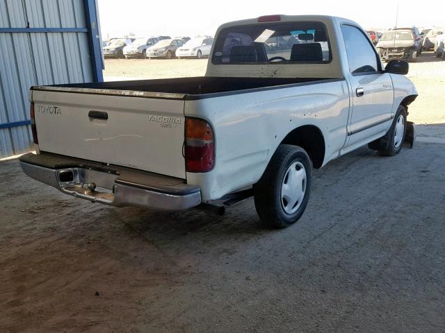 4TANL42N4WZ053183 - 1998 TOYOTA TACOMA WHITE photo 4