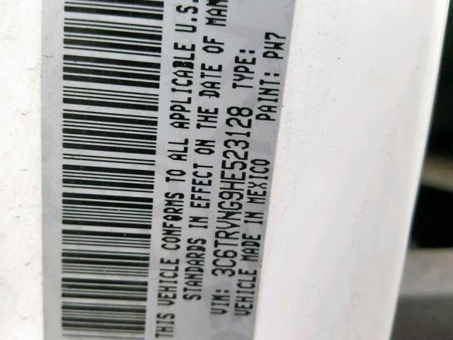 3C6TRVNG9HE523128 - 2017 RAM PROMASTER 白色 照片 10