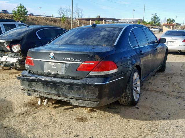 WBAHN835X8DT79794 - 2008 BMW 750 LI BLACK photo 4