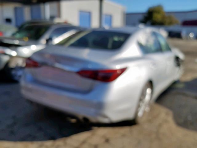 JN1EV7AR5JM441844 - 2018 INFINITI Q50 LUXE SILVER photo 4