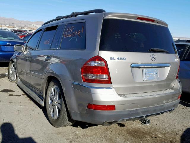 4JGBF71E18A300075 - 2008 MERCEDES-BENZ GL 450 4MA SILVER photo 3