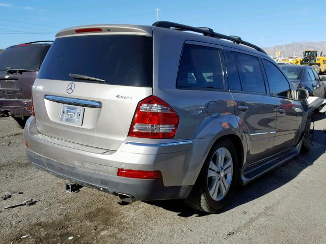 4JGBF71E18A300075 - 2008 MERCEDES-BENZ GL 450 4MA SILVER photo 4