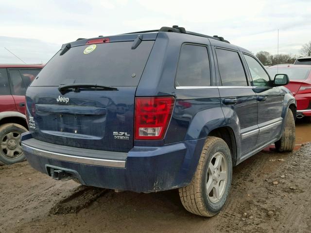 1J4HR58256C116419 - 2006 JEEP GRAND CHER BLUE photo 4