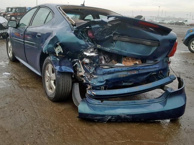 2G2WP582861205222 - 2006 PONTIAC GRAND PRIX GREEN photo 3
