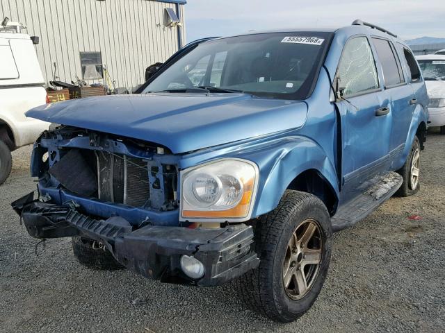 1D4HB48DX4F194814 - 2004 DODGE DURANGO SL BLUE photo 2