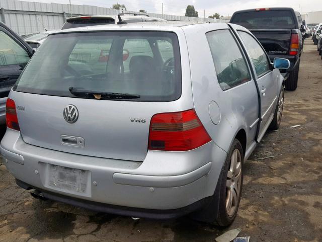 9BWDH61J434025023 - 2003 VOLKSWAGEN GTI VR6 SILVER photo 4