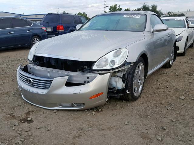 JTHFN48Y620005590 - 2002 LEXUS SC 430 SILVER photo 2