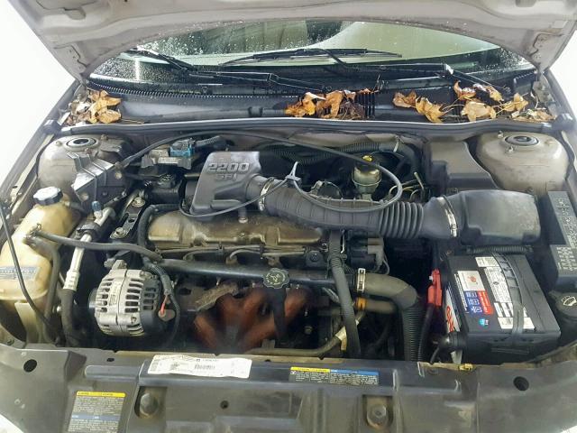 1G1JC524227480554 - 2002 CHEVROLET CAVALIER B TAN photo 7