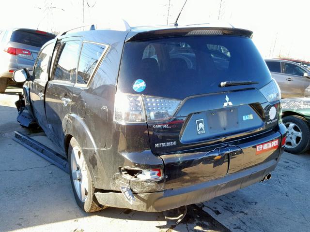 JA4MT41X59Z012224 - 2009 MITSUBISHI OUTLANDER BLACK photo 3