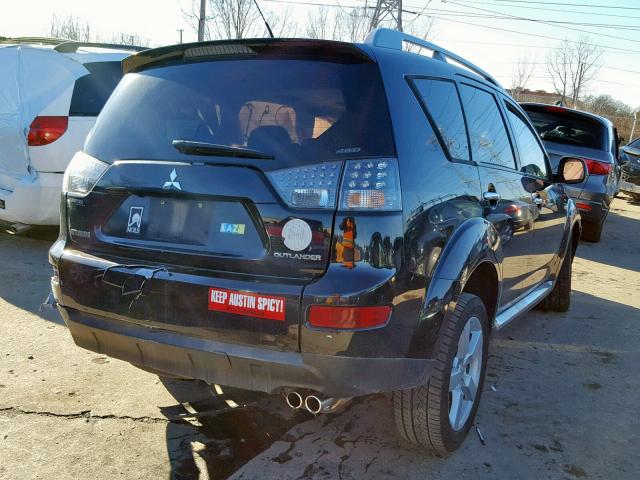 JA4MT41X59Z012224 - 2009 MITSUBISHI OUTLANDER BLACK photo 4