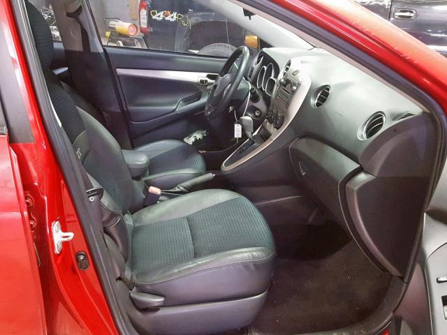 5Y2SR670X9Z467328 - 2009 PONTIAC VIBE GT RED photo 5