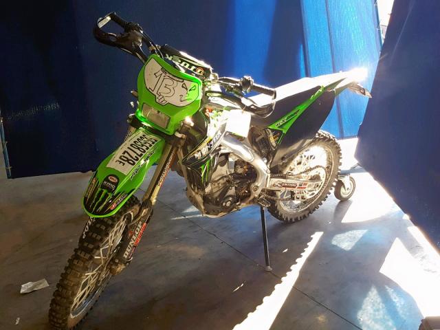 JKAKXMWC49A001148 - 2009 KAWASAKI KX250 W GREEN photo 2