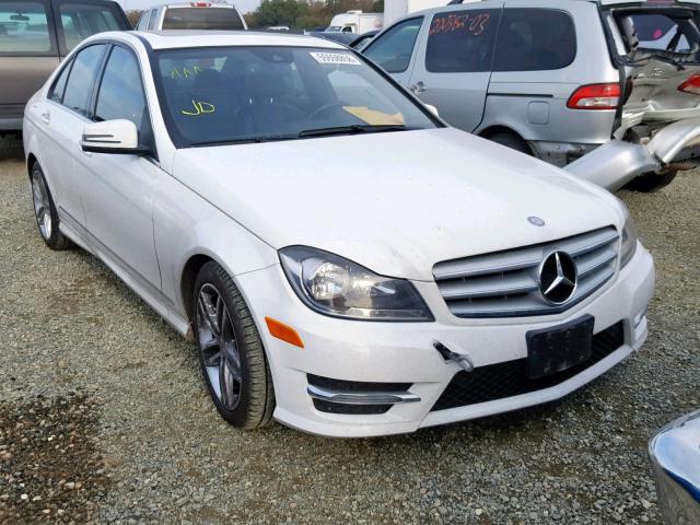 WDDGF4HB8DA788641 - 2013 MERCEDES-BENZ C 250 WHITE photo 1