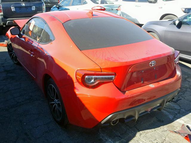 JF1ZNAA10H8703560 - 2017 TOYOTA 86 BASE RED photo 3