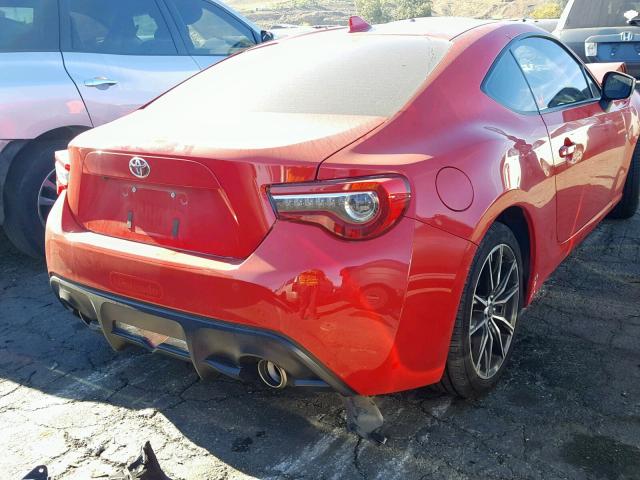 JF1ZNAA10H8703560 - 2017 TOYOTA 86 BASE RED photo 4