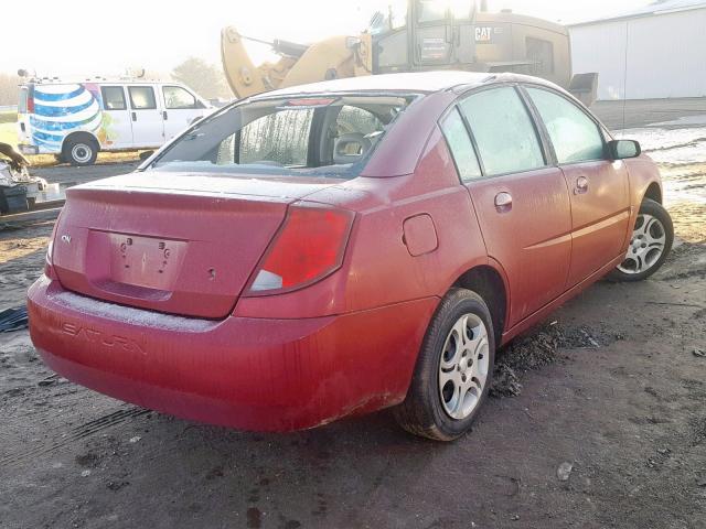 1G8AJ52F94Z224444 - 2004 SATURN ION LEVEL MAROON photo 4