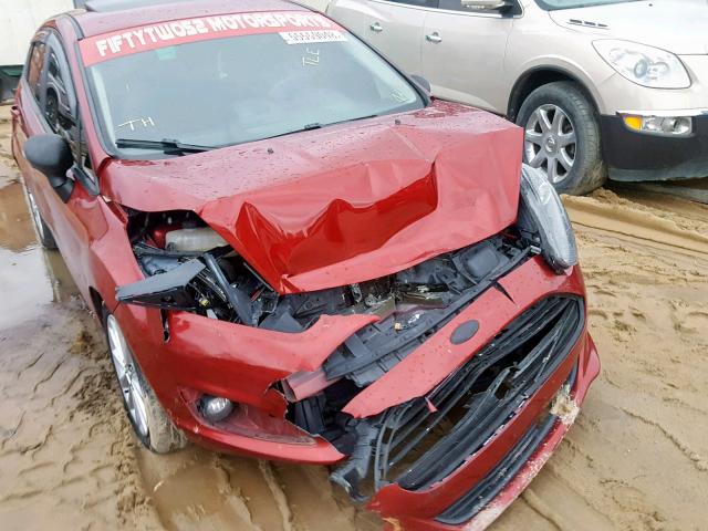 3FADP4EJ2EM150594 - 2014 FORD FIESTA SE RED photo 9