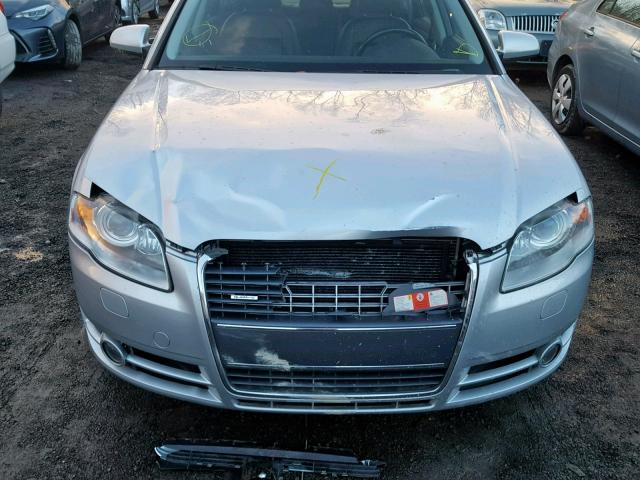 WAUDF78E06A137187 - 2006 AUDI A4 2.0T QU SILVER photo 7