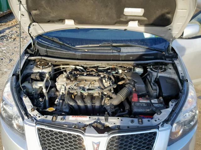 5Y2SP67829Z439292 - 2009 PONTIAC VIBE SILVER photo 7