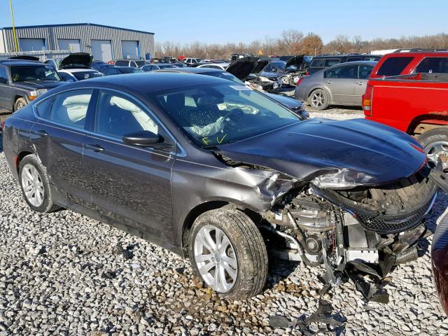 1C3CCCAB6FN662896 - 2015 CHRYSLER 200 LIMITE GRAY photo 1