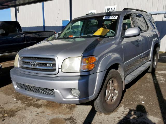 5TDBT48A41S049169 - 2001 TOYOTA SEQUOIA LI SILVER photo 2