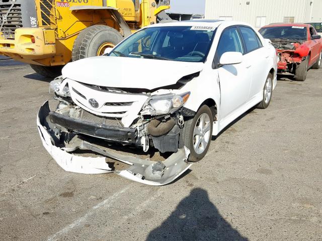 2T1BU4EEXBC745260 - 2011 TOYOTA COROLLA BASE  photo 2