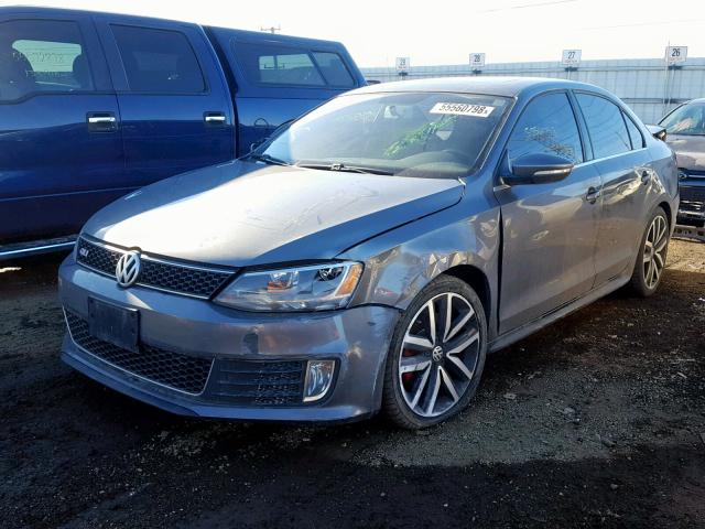 3VW467AJ9CM094488 - 2012 VOLKSWAGEN JETTA GLI GRAY photo 2