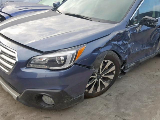 4S4BSENC4H3433619 - 2017 SUBARU OUTBACK 3. BLUE photo 9