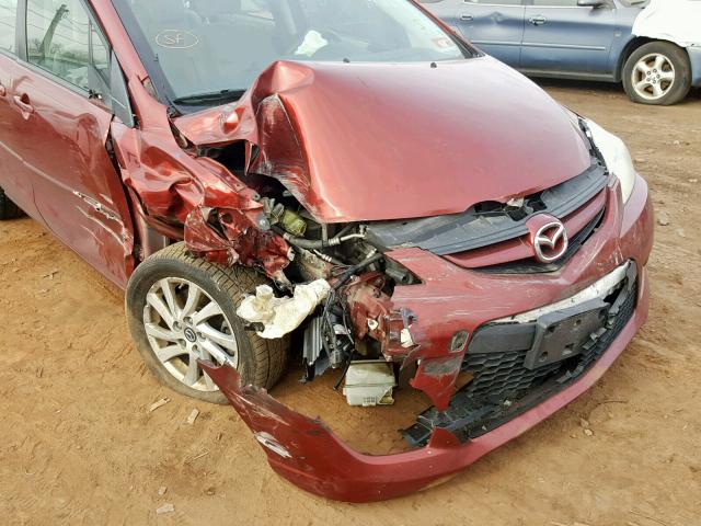 JM1CR29L090340046 - 2009 MAZDA 5 RED photo 9