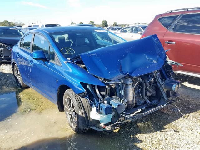 19XFB2F9XDE080376 - 2013 HONDA CIVIC EXL BLUE photo 1