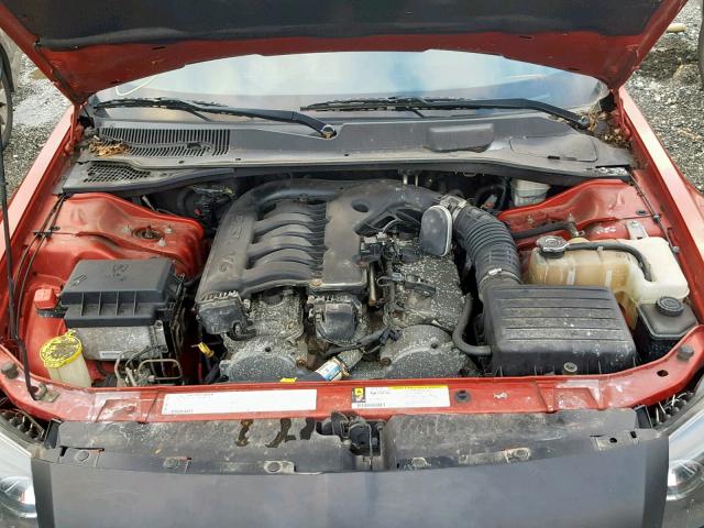 2D4FV47V96H536988 - 2006 DODGE MAGNUM SXT RED photo 7