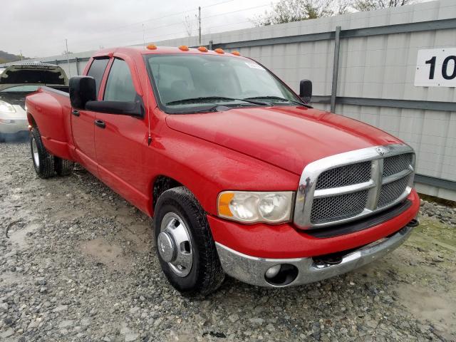 3D7MR48C55G821472 - 2005 DODGE RAM 3500 S RED photo 1