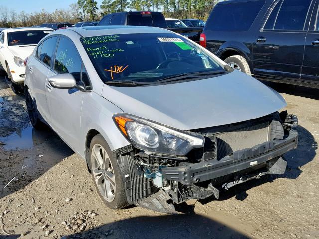 KNAFZ4A82F5357538 - 2015 KIA FORTE EX SILVER photo 1