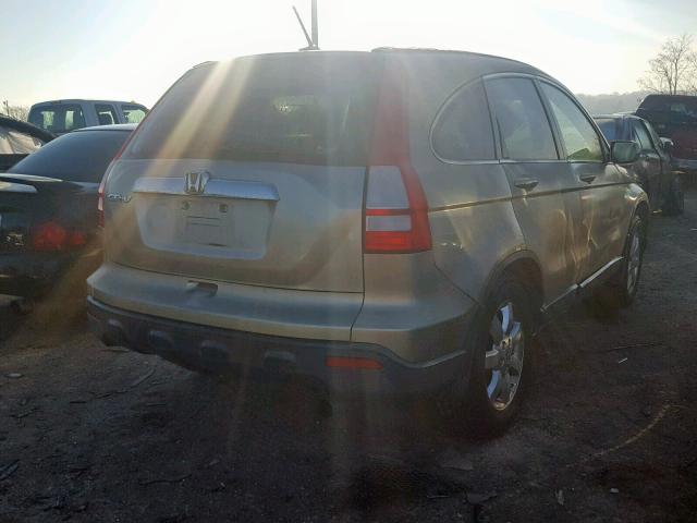 JHLRE48778C054278 - 2008 HONDA CR-V EXL GOLD photo 4