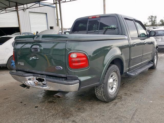 1FTRW07L81KF51028 - 2001 FORD F-150 GREEN photo 4