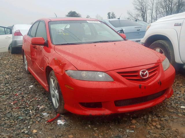 1YVFP84D145N89757 - 2004 MAZDA 6 S RED photo 1