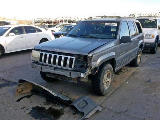 1J4GZ58Y5WC365819 - 1998 JEEP GRAND CHER GRAY photo 2