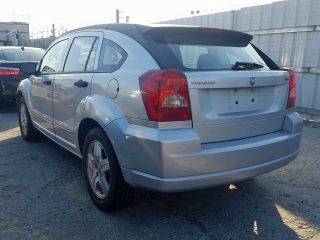 1B3HB48B17D101692 - 2007 DODGE CALIBER SX SILVER photo 3