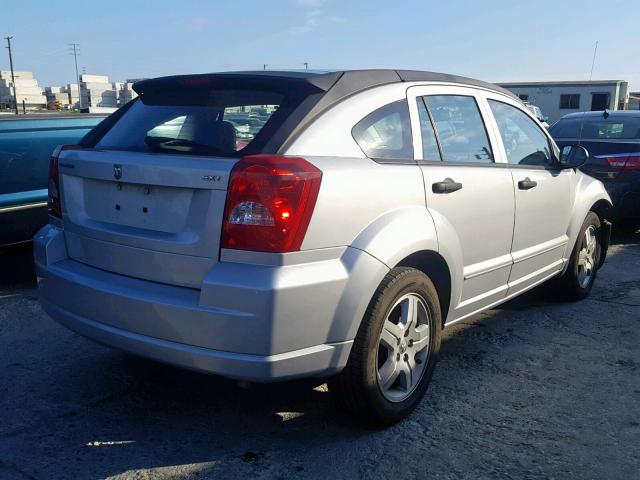 1B3HB48B17D101692 - 2007 DODGE CALIBER SX SILVER photo 4