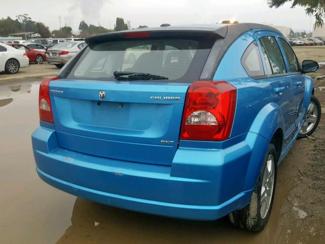 1B3HB48A59D172131 - 2009 DODGE CALIBER SX BLUE photo 4