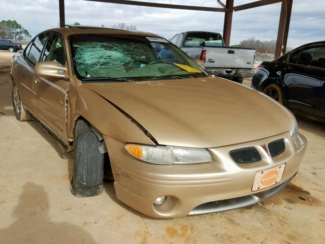 1G2WP52K01F189608 - 2001 PONTIAC GRAND PRIX ოქროსფერი ფოტო 1