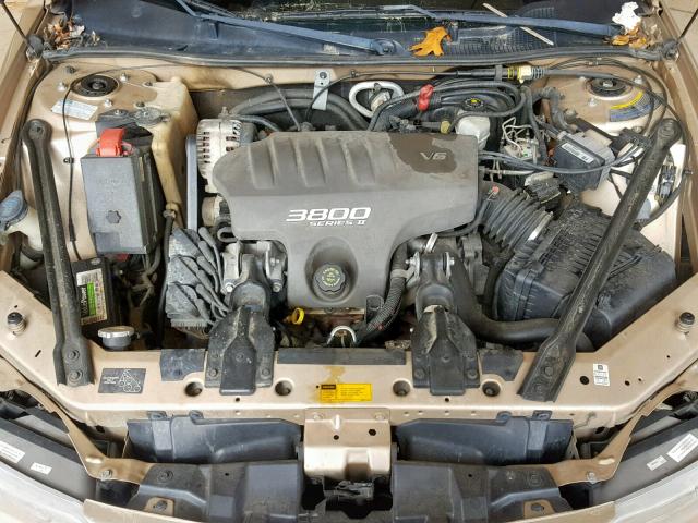 1G2WP52K01F189608 - 2001 PONTIAC GRAND PRIX ოქროსფერი ფოტო 7